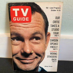 TV Guide October 14 1967 Johnny Carson Star Trek Boxing