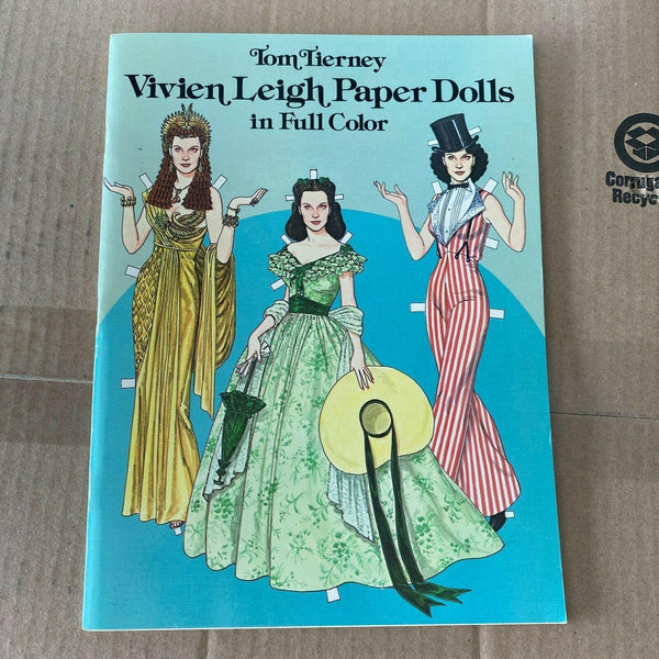 Vivien Leigh Paper Dolls Book NOS 1981 Vintage Tom Tierney Unused Complete Uncut